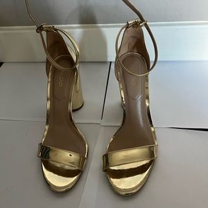 Gold heels